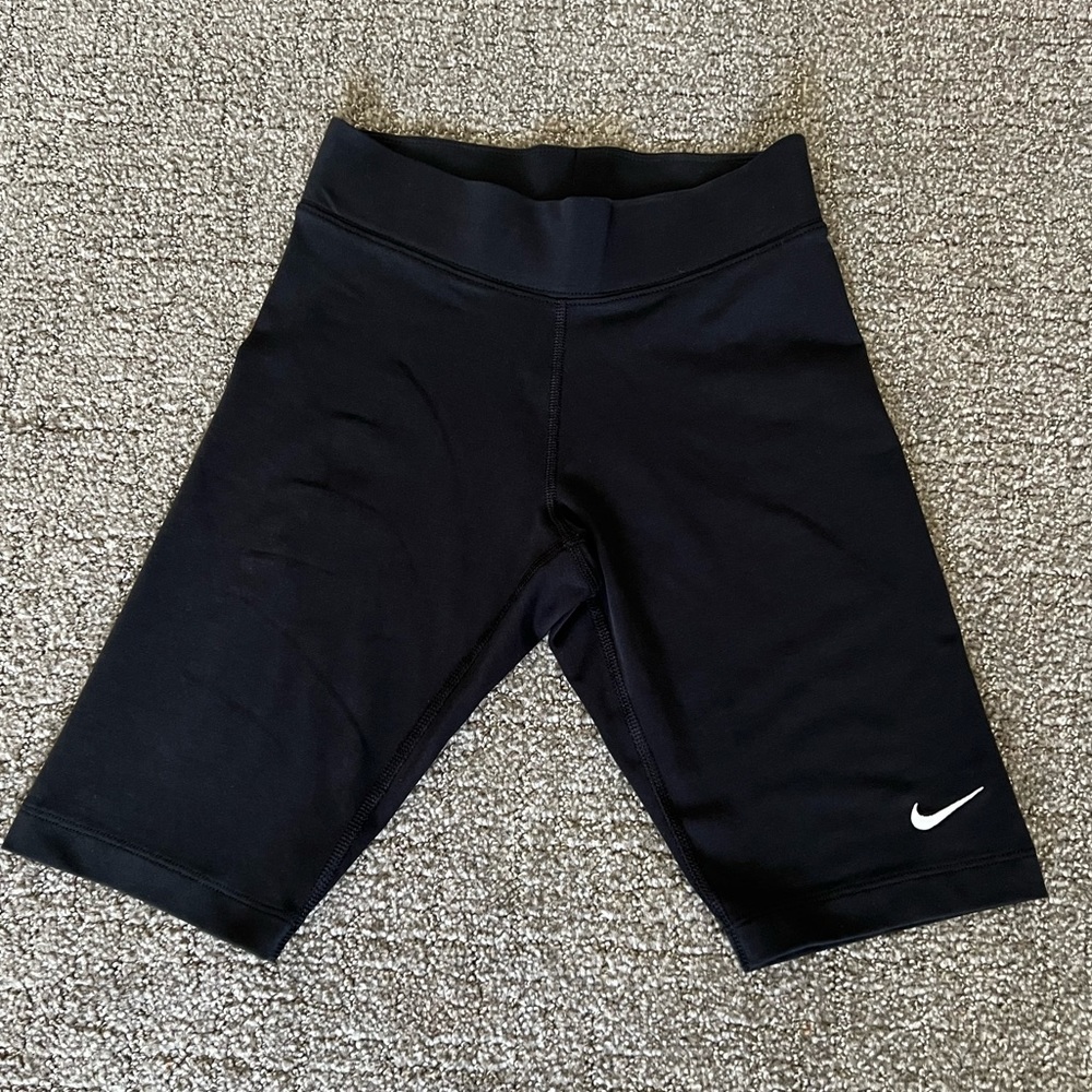 Nike Sportswear Womens Bike Shorts Black Leg-A-See Longline Size XS